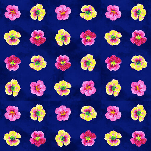 Studio e - Hummingbird Heaven - Navy Floral Dot - Elizabeth Isles