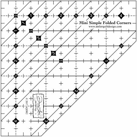 Mini Simple Folded Corners Ruler - Doug Leko - Antler Quilt Design