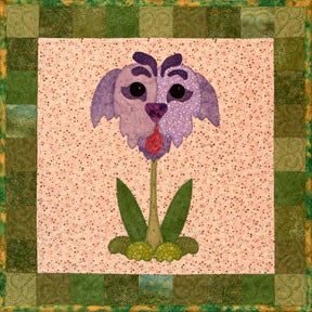 Iris Wolfhound - Bloomin' Dogs - Helene Knott - Story Quilts