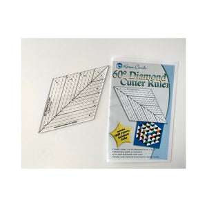 60 Degree Diamond Cutter Ruler - Karen Combs Studio