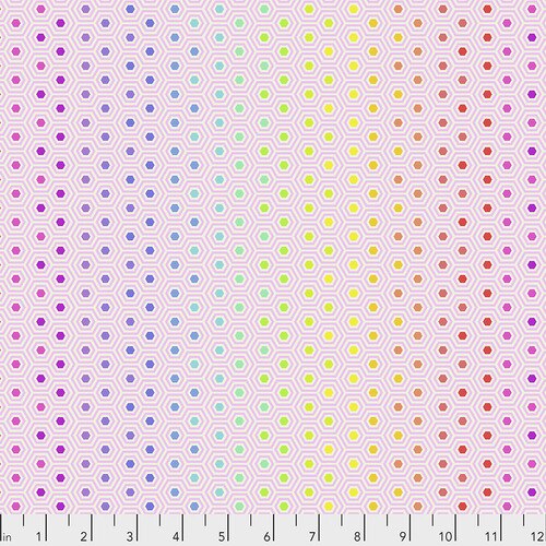 Tula Pink - True Colors - Hexy Rainbow - Free Spirit Fabrics