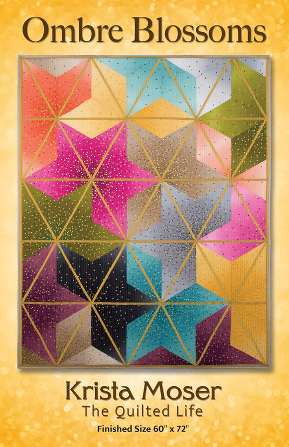 Ombre Blossoms, by Krista Moser The Quilted Life