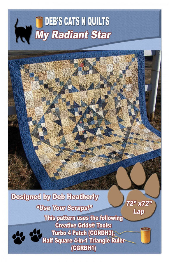 My Radiant Star - Deb Heatherly - Deb's Cats N Quilts