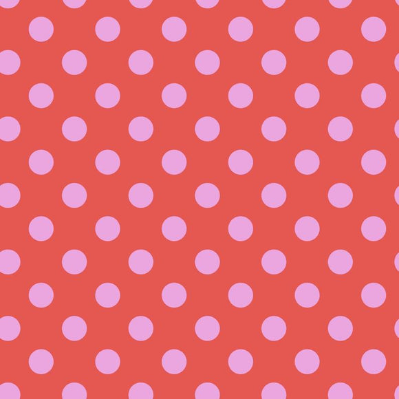 Tula Pink - Pom Poms in Poppy- Free Spirit Fabrics