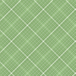 All About Daisies - Tartan Plaid Leaf - Jackie Robinson - Benartex Fabrics