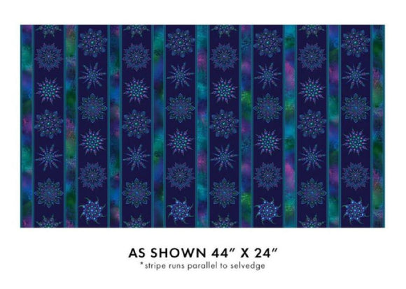 On Dragonfly Wings Stripe - Ann Lauer, Grizzley Gulch Gallery - Benartex Fabrics
