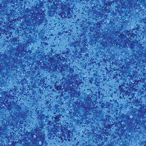 On Dragonfly Wings - Spatter Texture Blue - Ann Lauer - Grizzly Gulch Gallery - Benartex Fabrics