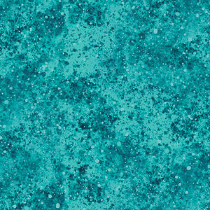 On Dragonfly Wings - Spatter Texture Turquoise - Ann Lauer - Grizzly Gulch Gallery - Benartex Fabrics