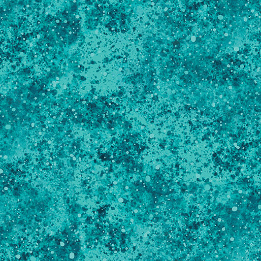 On Dragonfly Wings - Spatter Texture Turquoise - Ann Lauer - Grizzly Gulch Gallery - Benartex Fabrics
