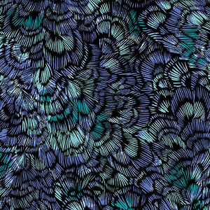 Circle of Butterflies - Blue/Multi Fresca - Jackie Robinson - Animas Quilt Design - Benartex Fabrics
