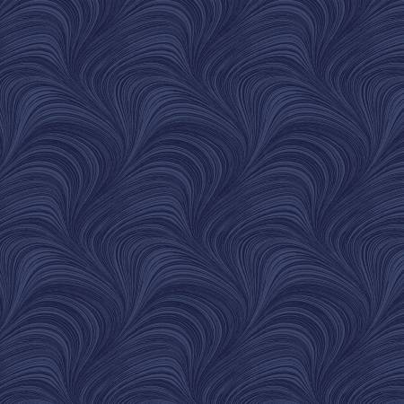 Benartex - Navy Wave Texture - Jackie Robinson - Benartex Fabrics