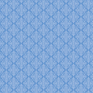 Blue & White Elegance - Mini Medallion - Jackie Robinson - Benartex Fabrics