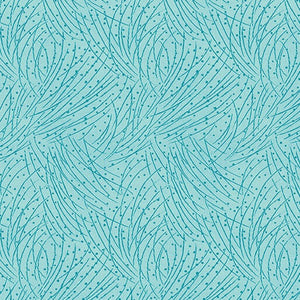 Circle of Butterflies - Golden Pine Medium Azure - Jackie Robinson, Animas Quilts - Benartex Fabrics