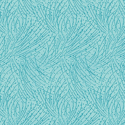 Circle of Butterflies - Golden Pine Medium Azure - Jackie Robinson, Animas Quilts - Benartex Fabrics