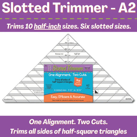 Clearly Perfect Slotted Trimmer A2 - New Leaf Stitches