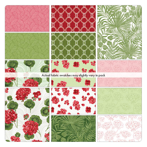 Betty's Geraniums - Jackie Robinson, Animas Quilts - Benartex Fabrics