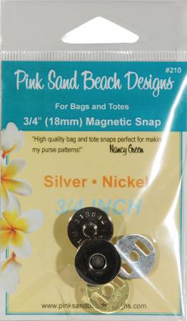 3/4 Inch Magnetic Snaps - Pink Sand Beach Designs