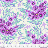 Tula Pink - Floral Reef - Shadow Sharks - Ultraviolet - Free Spirit Fabrics