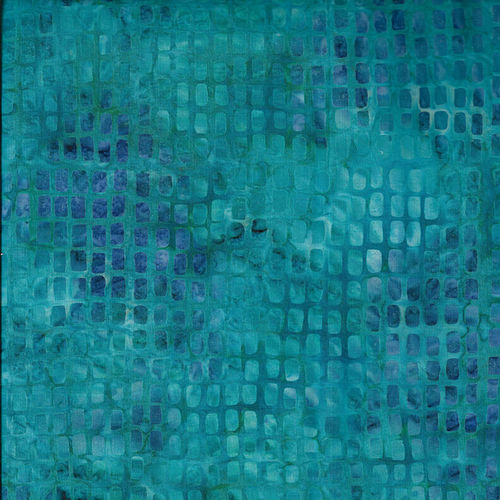 Murano Batik - Turquoise Geo Rectangles - from Blank Quilting