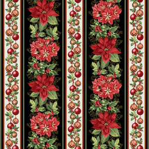 A Botanical Season - A Botanical Season Stripe -Jackie Robinson - Benartex Fabrics