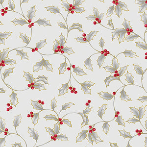 A Botanical Season - Holly and Berries - Jackie Robinson - Benartex Fabrics