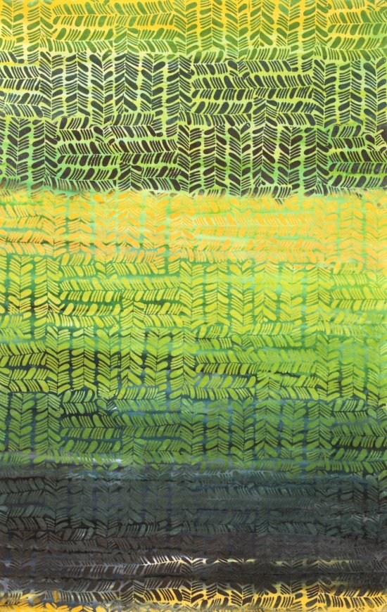 Batik - Anthology Fabrics Batik Hand Painted in Greens