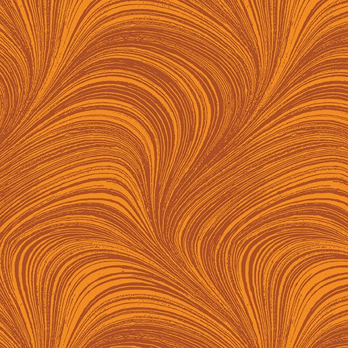 Benartex Wave Texture - Pumpkin