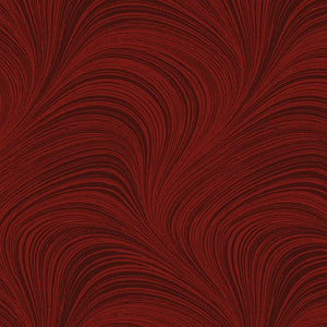 Red Wave 108" Quilt Backing - from Benartex
