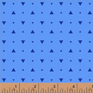 Windham Fabrics - Elements Optic Triangle in Cerulean Blue