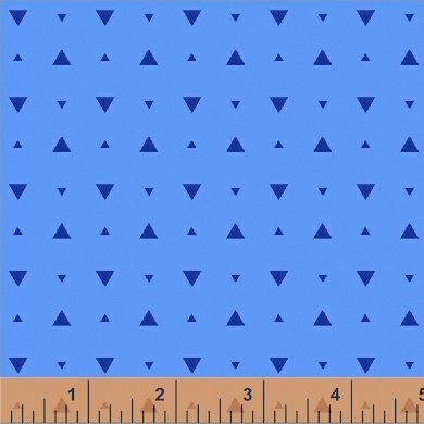 Windham Fabrics - Elements Optic Triangle in Cerulean Blue