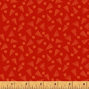Windham Fabrics Fiesta Triangles in Scarlet