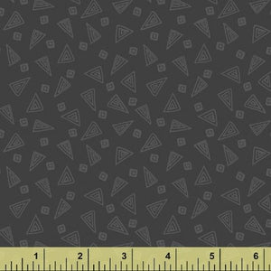 Windham Fabrics - Fiesta Triangles in Foundry Gray