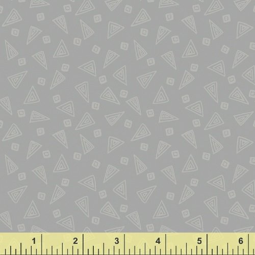 windham Fabrics - Fiesta Triangles in Slate Gray