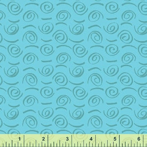 Windham Fabrics - Fiesta Swirls in Turquoise