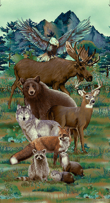 Woodland Wonders -Wildlife Panel - Studio e