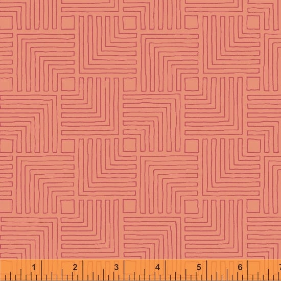 Windham Fabrics - Good Vibes Only - Coral with Pink