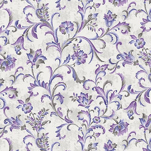 Bemartex -  Lilacs in Bloom - Fresco Scroll in Violet