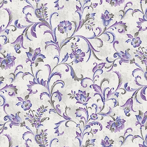 Bemartex -  Lilacs in Bloom - Fresco Scroll in Violet