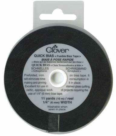 Fusible Quick Bias - Black - Clover Needlecraft