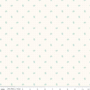 Lori Holt, Bee In My Bonnett - Bee Backgrounds - Daisy Teal - Riley Blake Designs