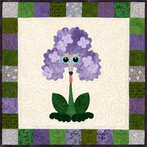 Lilac Lapdog - Bloomin' Dogs - Helene Knott - Story Quilts