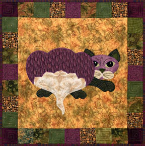 Rutabaga Catta - Garden Patch Cats - Helene Knott - Story Quilts
