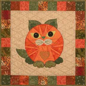 Kitty l'Orange & Bluepurry - Garden Patch Quilts - Helene Knott - Story Quilts