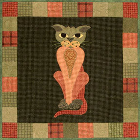Purrsnip - Garden Patch Cats - Helene Knott - Story Quilts