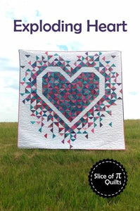 Exploding Heart - Slice of PI Quilts
