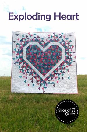 Exploding Heart - Slice of PI Quilts