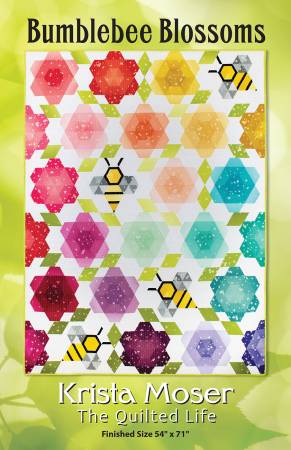 Bumblebee Blossoms, by Krista Moser The Quilted Life