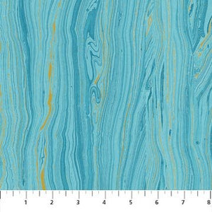 Northcott Artisan Spirit Sandscapes - Woodgrain  in Lagoon Blue