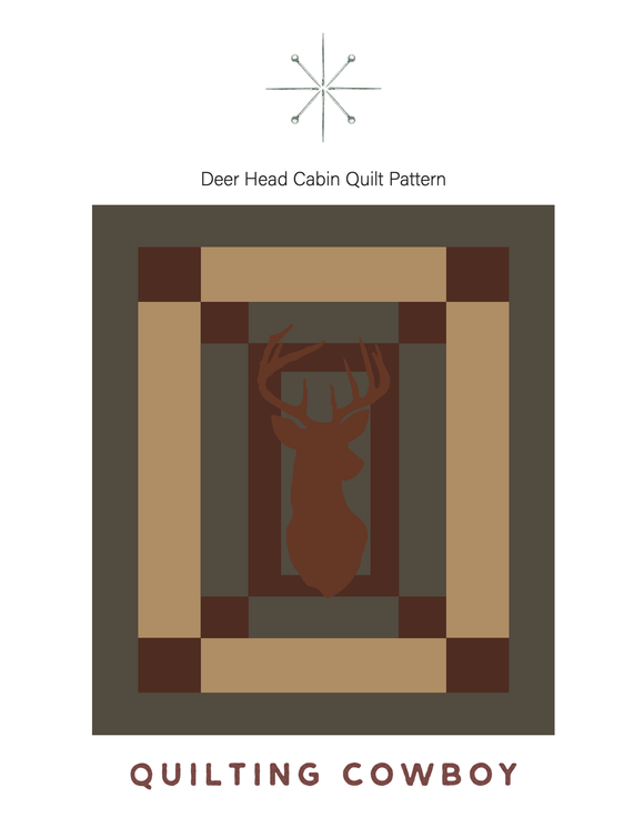 Deer Head Cabin Quilt - Dale Allen-Rowse - Quilting Cowboy
