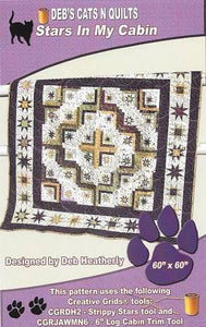 Stars In My Cabin by; Deb Heatherly, Deb's Cats N Quilts